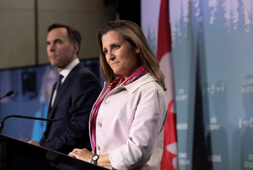 Chrystia Freeland Sworn In As Canada's Finance Minister As Trudeau ...